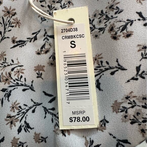 Max Studio Floral Ruffle NWT Wrap Top Sleeveless Shirt Small 2704D38 Blouse $78 - Picture 8 of 14